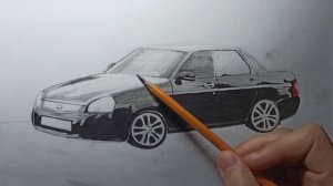 РИСУНОК ПРИОРЫ, Lada Priora,рисунок Лады Приоры