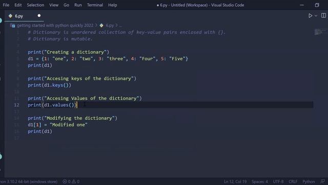 Dictionaries in Python