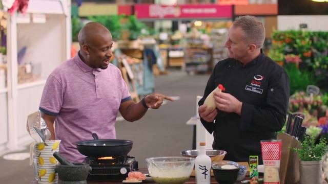 Japanese Pancakes (Okonomiyaki) By Chef Mark Normoyle And Host Mike Reid On My Market Kitchen