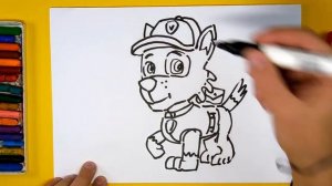 Как нарисовать Рокки из мультика Щенячий Патруль  РыбаКит рисунки для детей