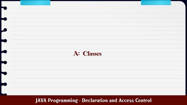 JAVA Programming - Declaration and Access Control MCQ Questions смотреть онлайн
