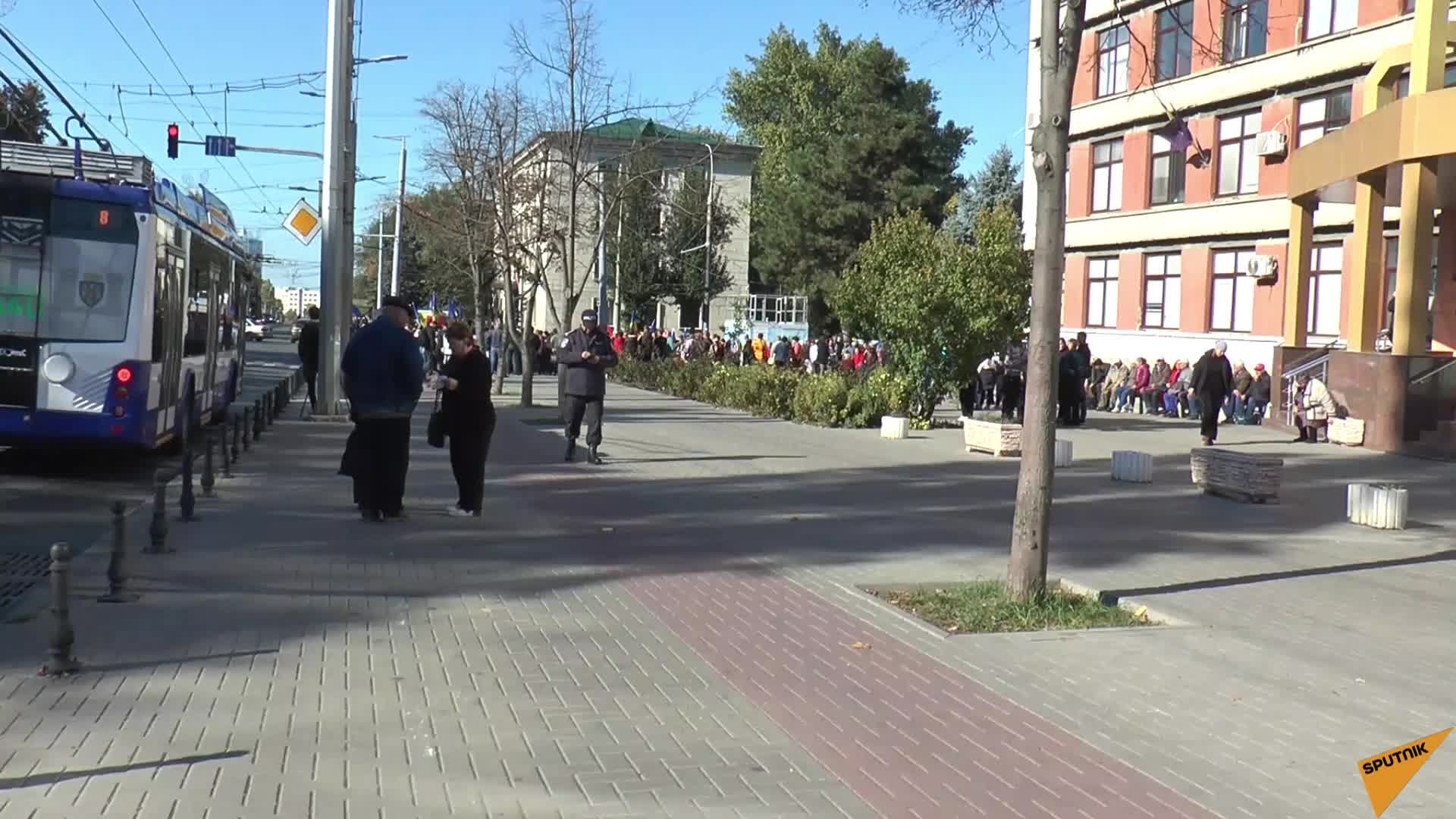 Масштабный протест оппозиции в центре Кишинева