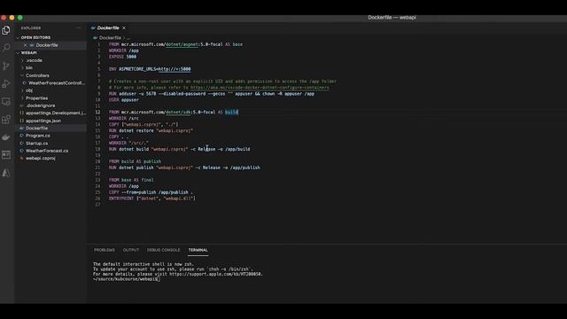 Dotnetcore Docker WebAPI Tutorial | How to Create A DotnetCore Docker WebAPI | Step by Step Tutoria