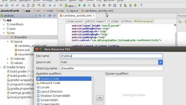 ANDROID MATERIAL SHADOWS AND CLIPPING VIEWS смотреть онлайн