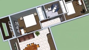 План квартиры в SketchUP