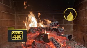 🔥  Завораживающее пламя камина в 4K: гипнотический отдых у огня