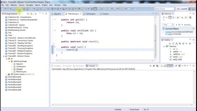 Learn Java Tutorial for Beginners, Part 38: Abstract Classes смотреть онлайн