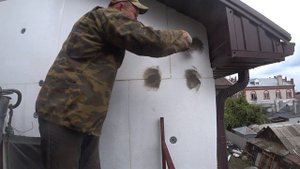 Утепление фасада пенопластом самостоятельно!