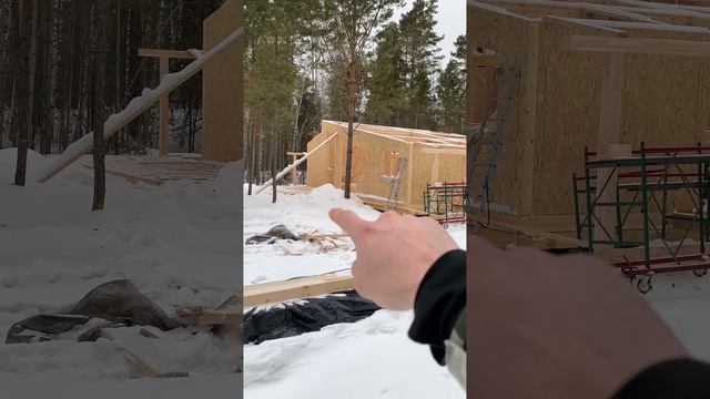 Строим и зимой! Домик рядом с сосновым лесом. Площадь с террасой 150 м2