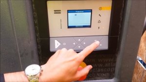 How to reset Atlas Copco Electric Air Compressor