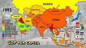 The History of GDP Per Capita in Asia (1960-2021)