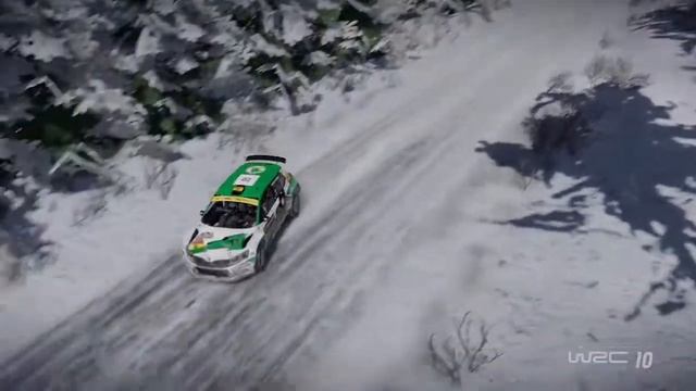 WRC 10 Skoda Fabia Rally2 Sweden смотреть онлайн