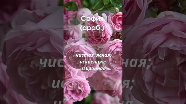Значение имени Сафия #значениеимени #мусульманскиеимена #женскиеимена