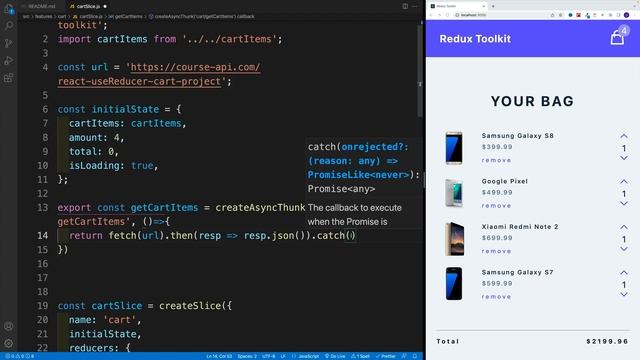 Redux Toolkit - CreateAsyncThunk смотреть онлайн