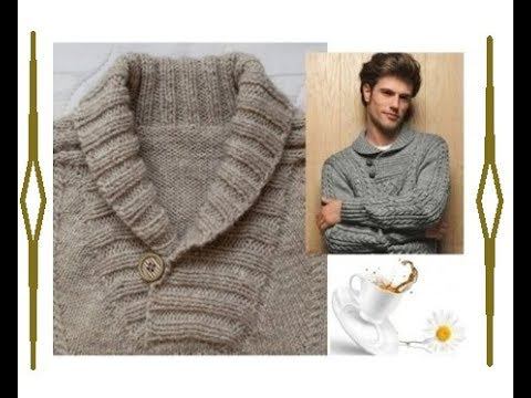 Джемпер. Часть 1. Шалевый воротник резинкой 2х2. смотреть онлайн