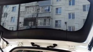 Установка задней шторки на Mitsubishi Outlander 3
