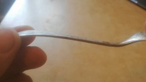 Реставрация серебряной вилки.