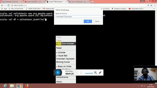 spark-sql 1 creating a dataframe using jsonfile смотреть онлайн