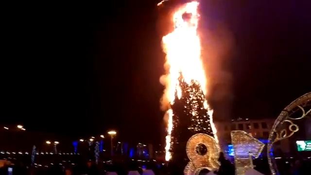 Сахалин. Видео от автора. Сгорела ёлка. смотреть онлайн