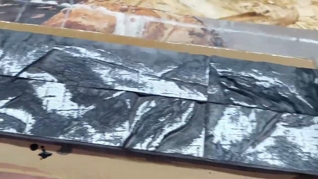 Хочешь научиться? Покраска декоративного камня из гипса. Coloring artificial stone. stockforms.ru