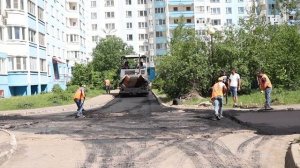 Горячий асфальт на ул. Связистов