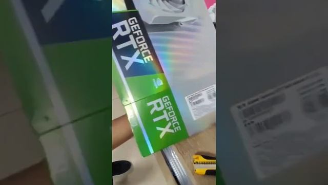 Распаковка видеокарты Colorful RTX 3060 с озона за 26.700 рублей. Продавец Hemei.