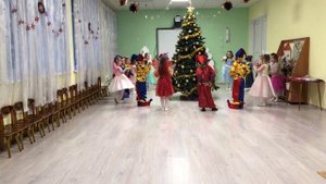 «Новогодняя считалочка» Общий танец на Новый год, в детском саду