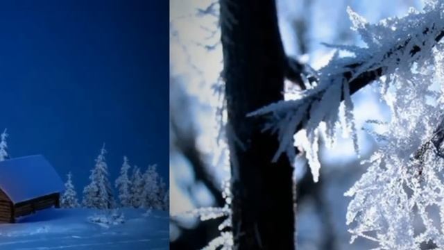 У леса на опушке, жила зима в избушке * Потолок ледяной * Зима