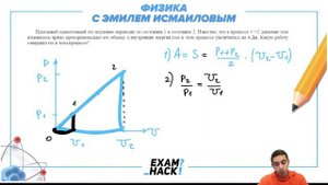 Идеальный одноатомный газ медленно переводят из состояния 1 в состояние 2. Известно, что в - №24409