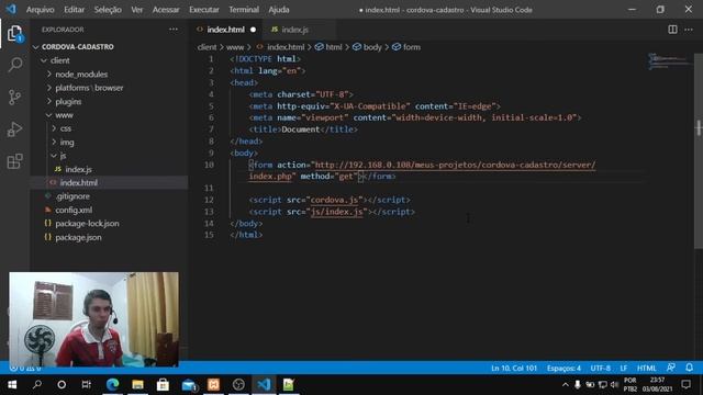 PASSO-A-PASSO Criando uma Aplicação WEB  PHP e MYSQL c CORDOVA!