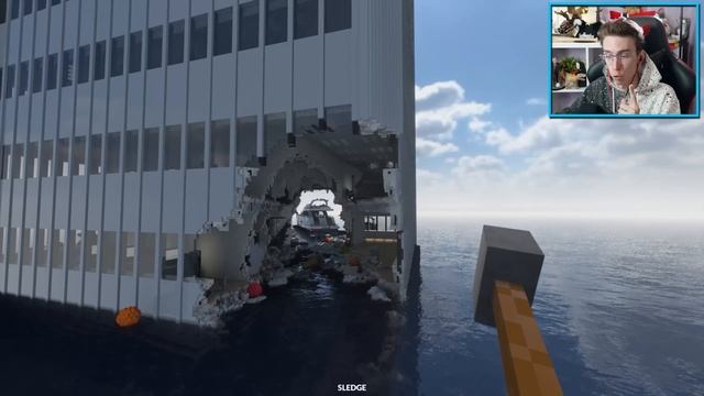 Что будет если КОРАБЛЬ ВРЕЖЕТСЯ В ЗДАНИЕ?! - Teardown смотреть онлайн