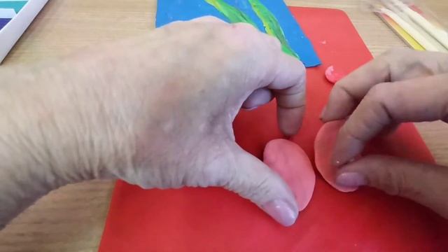 Мастер-класс по пластилинографии "Букет тюльпанов"