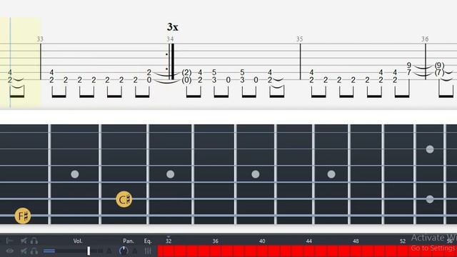 Guitar Tab - Need to be Strong (Naruto Shippuden) OST - ELECTRIC Tutorial Sheet Lesson #Anp