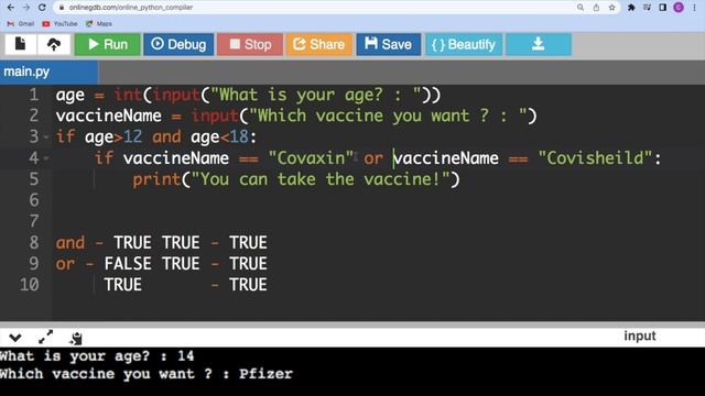 Python for kids in hindi - 9, operators - and | or | not, coding for kids in hindi #python#hindi#ki