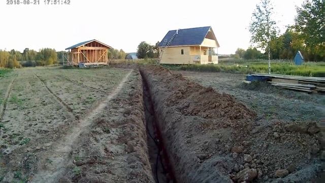 Прокладка кабеля в ПНД трубе смотреть онлайн