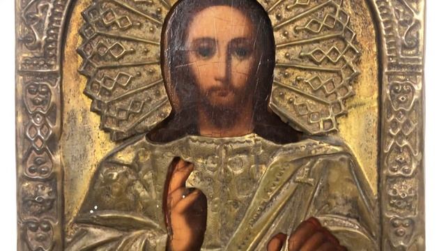 Икона. Господь Вседержитель. Конец 19 века