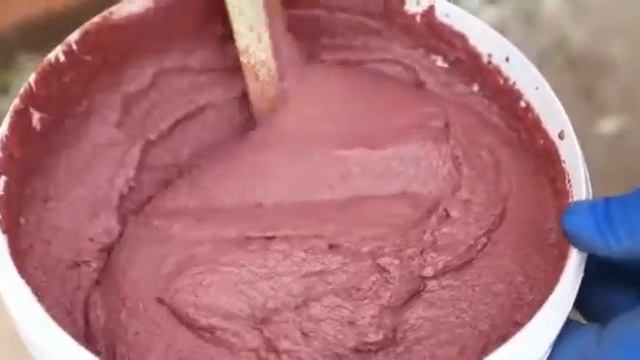 Наносим мраморную штукатурку "Эгида" на базальтовый утеплитель.