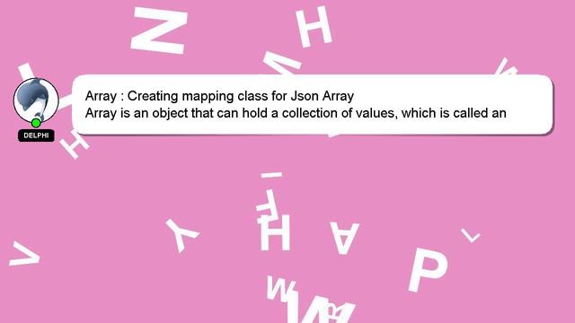 Array : Creating mapping class for Json Array