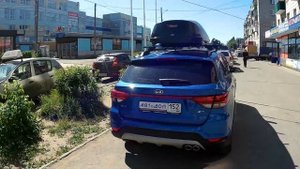 Бокс на крышу Kia Rio X Line (2017-). АВТоДОП Нижний Новгород.