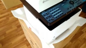KYOCERA ECOSYS M2540dn распаковка, русификация, TK-1170, unpacking
