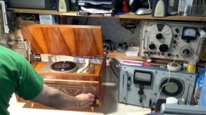 Рекорд 62 ламповая радиола 60х годов USSR old tube radio&turntable REKORD-62