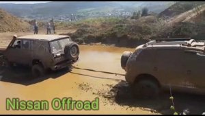 Nissan Patrol Y60 rd28t vs VW Touareg v10 Ниссан Патрол Y60 rd28t