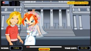 Игра для девочек "Поцелуи Винкс"