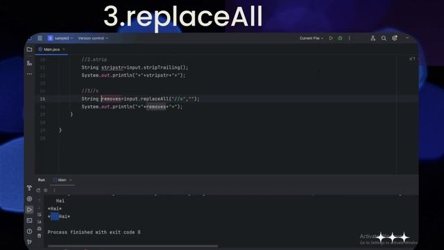 Remove white spaces using Java Functions смотреть онлайн