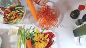 Салат из баклажанов по-корейски: рецепт салата с жареными баклажанами (помидорами и перцем) ?