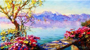 Летние пейзажи художника Юрия Обуховского