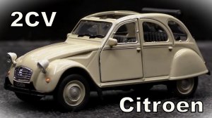Citroen 2CV Модель машины Масштаб 1:36 Welly Old Timer Мини-копия автомобиля