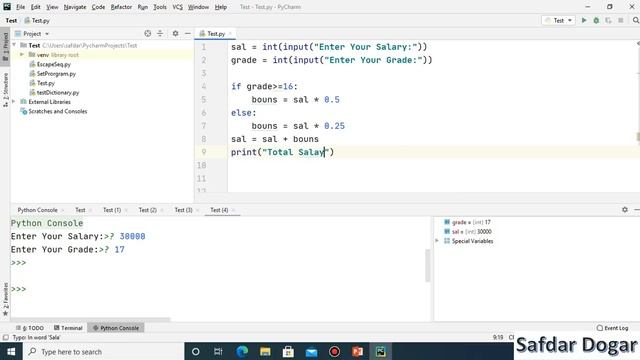 Python Program Calculate Salary | Python Tutorial for Beginners