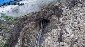 простой способ ввода воды от скважины в дом