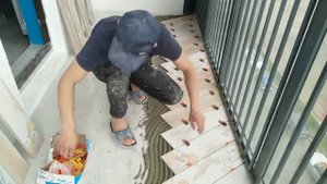 Как легко уложить плитку по диагонали